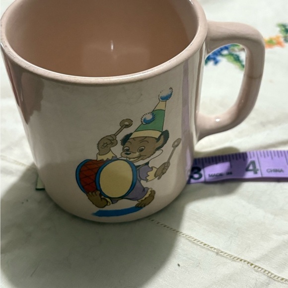 Vintage Whimsical Pink and Blue Bear Mug - Picture 7 of 8